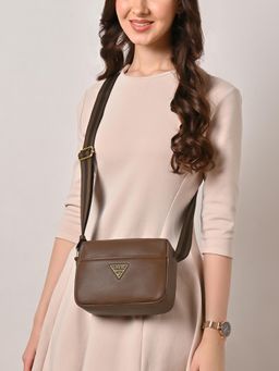 Lavie Signature - Tan Alabama Womens Horizontal 2C Sling Bag (M)