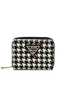 Lavie Signature - Womens Black & White Newark Small Zip Around Wallet (S)