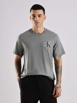 Calvin Klein - Grey Logo Cotton T-Shirt