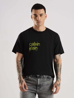 Calvin Klein - Black Printed Cotton T-Shirt