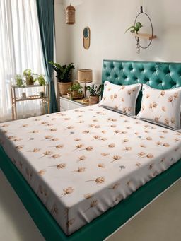 ACKROSS - Fusion Collection 104Tc Bedsheet with 2 Pillow Covers (Queen)