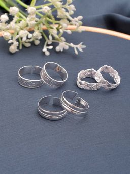 Silvermerc Designs - Set Of 3 Traditional Toerings