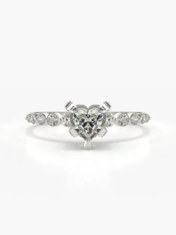 Valanova - Hallmarked 18K White Gold Certified Lab Grown Diamond Ring