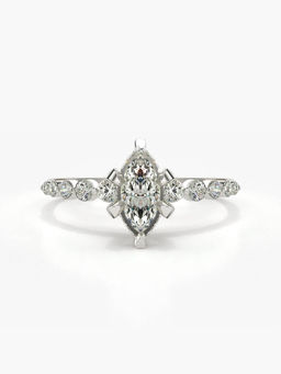 Valanova - Hallmarked 18K White Gold Certified Lab Grown Diamond Ring
