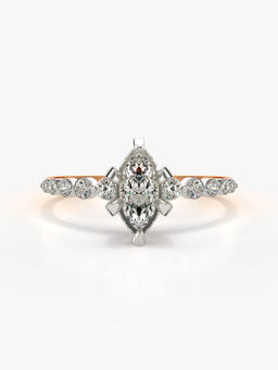 Valanova - Hallmarked 14K Rose Gold Certified Lab Grown Diamond Ring
