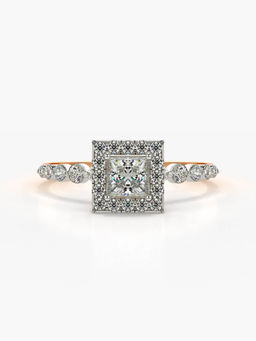 Valanova - Hallmarked 18K Rose Gold Certified Lab Grown Diamond Ring