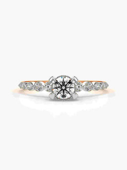 Valanova - Hallmarked 18K Rose Gold Certified Lab Grown Diamond Ring
