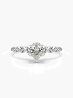 Valanova - Hallmarked 18K White Gold Certified Lab Grown Diamond Ring