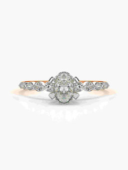 Valanova - Hallmarked 18K Rose Gold Certified Lab Grown Diamond Ring