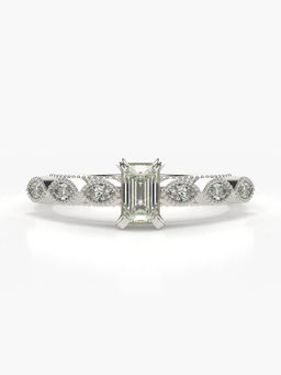 Valanova - Hallmarked 18K White Gold Certified Lab Grown Diamond Ring