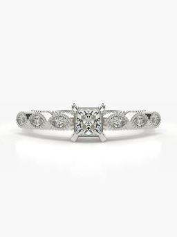 Valanova - Hallmarked 18K White Gold Certified Lab Grown Diamond Ring