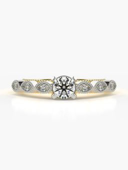 Valanova - Hallmarked 14K Gold Certified Lab Grown Diamond Ring