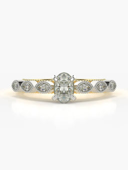 Valanova - Hallmarked 14K Gold Certified Lab Grown Diamond Ring