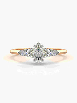 Valanova - Hallmarked 18K Rose Gold Certified Lab Grown Diamond Ring