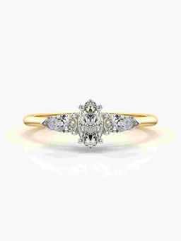 Valanova - Hallmarked 14K Gold Certified Lab Grown Diamond Ring