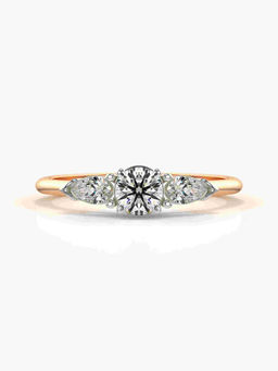 Valanova - Hallmarked 14K Rose Gold Certified Lab Grown Diamond Ring