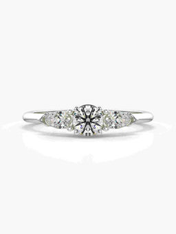 Valanova - Hallmarked 14K White Gold Certified Lab Grown Diamond Ring
