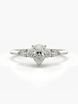 Valanova - Hallmarked 14K White Gold Certified Lab Grown Diamond Ring