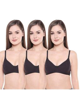 Bodycare - Pack of 3 Perfect Coverage Bra In Black Colour
