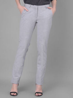 CRIMSOUNE CLUB - Womens Grey Chinos Trouser
