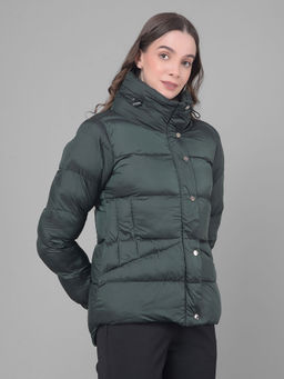 CRIMSOUNE CLUB - Womens Green Puffer Jacket