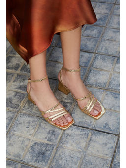 Vanilla Moon - Women Gold Heel Sandals