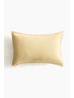 H&M - Yellow Linen-blend cushion cover