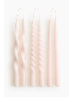 H&M - Pink 6-pack taper candles