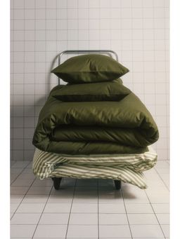 H&M - Green Cotton double/king duvet cover set