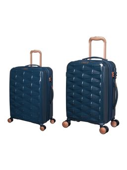 it luggage - Certify Blue Set of 2 24-20 Inches Expandable Hardsided TSA Luggage Trolley