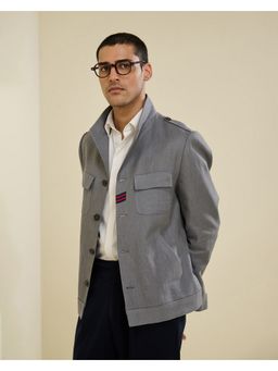 S&N by Shantnu Nikhil - Men Grey Shirt