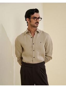 S&N by Shantnu Nikhil - Men Beige Shirt