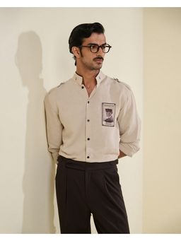 S&N by Shantnu Nikhil - Men Beige Shirt