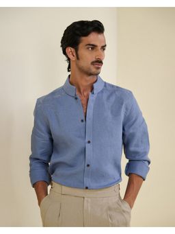 S&N by Shantnu Nikhil - Men Blue Shirt