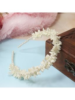 Soho Boho Studio - White Gajra Ethnic Hairband