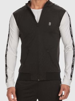 Baller Athletik - Signature Zip Up Jacket - Black And White