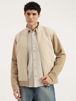 United Colors of Benetton - Beige Textured Regular Jacket