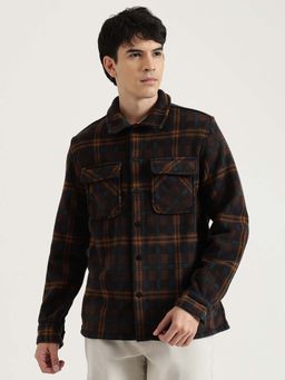 United Colors of Benetton - Brown Checks Regular Shacket