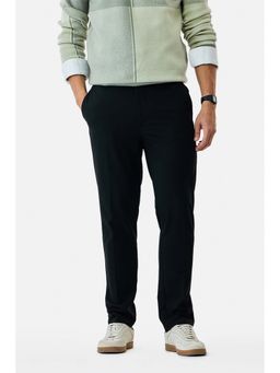 Snitch - Black Solid Slim Trouser