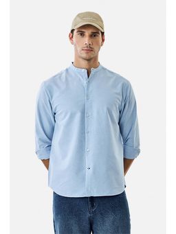 Snitch - Blue Solid Regular Shirt