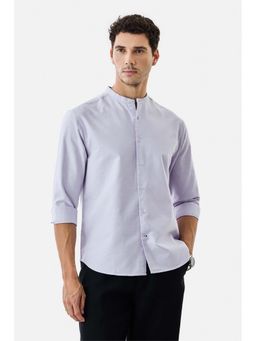 Snitch - Lavender Solid Regular Shirt