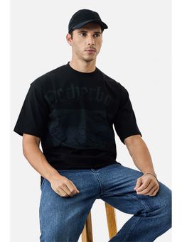 Snitch - Black Graphic Boxy T-Shirt