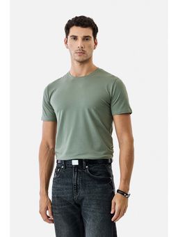 Snitch - Green Solid Regular T-Shirt