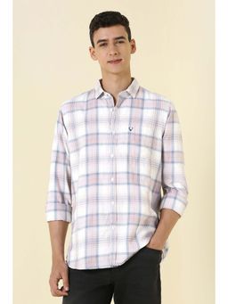 Allen Solly - Pink Checks Tailored Shirt