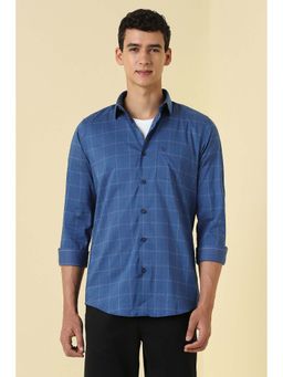 Allen Solly - Blue Checks Slim Shirt
