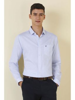 Allen Solly - Blue Printed Slim Shirt