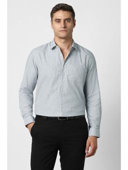 Peter England - White Stripes Regular Shirt