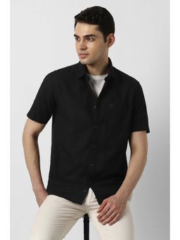 Peter England - Black Solid Slim Shirt