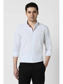 Peter England - White Checks Slim Shirt