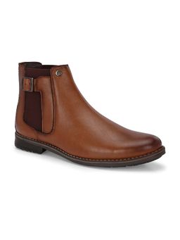 EL PASO - Faux Leather Premium Tan Chelsa Boots for Men